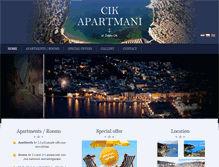 Tablet Screenshot of apartmani-cik.com